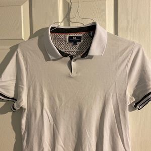 Michael Brandon Los Angeles White Polo Shirt Men's S